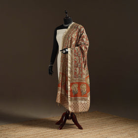 Orange - pedana natural dyed hand kalamkari dupatta
