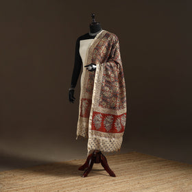 Orange - pedana natural dyed hand kalamkari dupatta