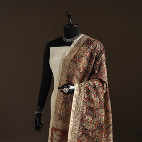 Orange - pedana natural dyed hand kalamkari dupatta