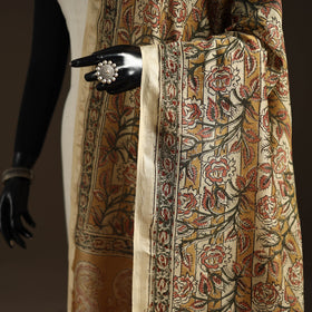 Orange - pedana natural dyed hand kalamkari dupatta