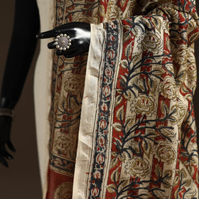 Orange - pedana natural dyed hand kalamkari dupatta