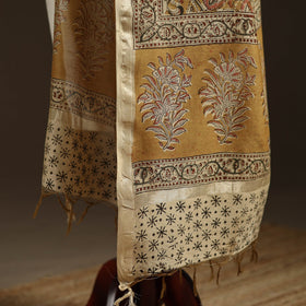 Orange - pedana natural dyed hand kalamkari dupatta