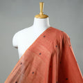 Orange - Phulia Jamdani Handloom Cotton Fabric 17