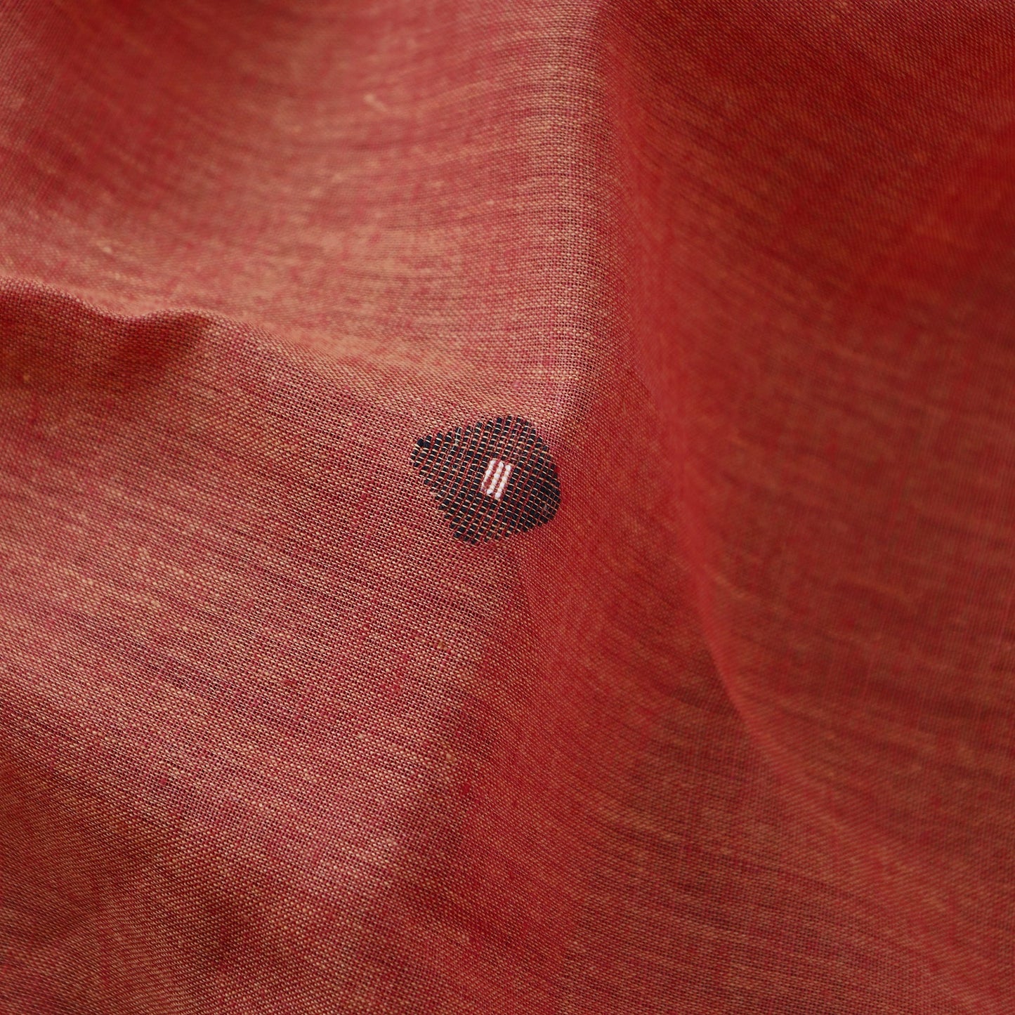 Orange - Phulia Jamdani Handloom Cotton Fabric 17