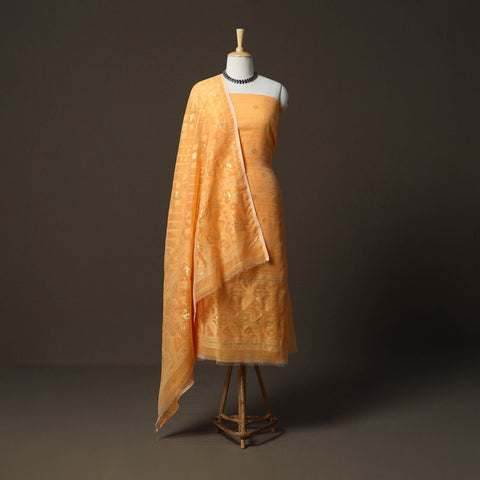 Phulia jamdani silk cotton 2pc unstitched dress material 27