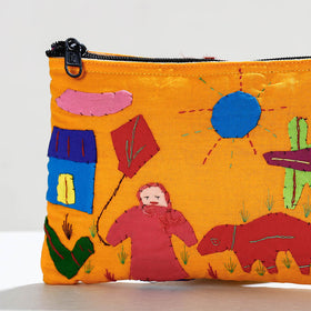  Pipli Applique Work Cotton Cosmetic Pouch 