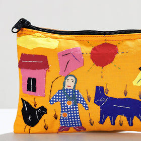  Pipli Applique Work Cotton Cosmetic Pouch 