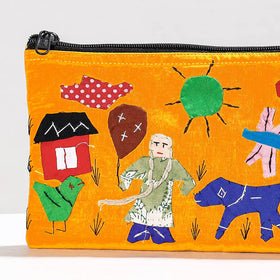  Pipli Applique Work Cotton Cosmetic Pouch 