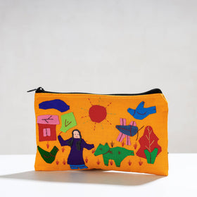  Pipli Applique Work Cotton Cosmetic Pouch 
