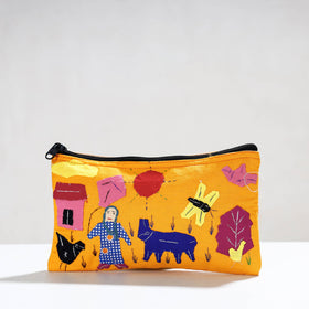  Pipli Applique Work Cotton Cosmetic Pouch 