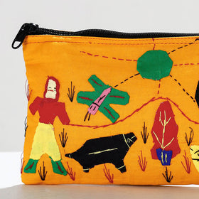  Pipli Applique Work Cotton Cosmetic Pouch 