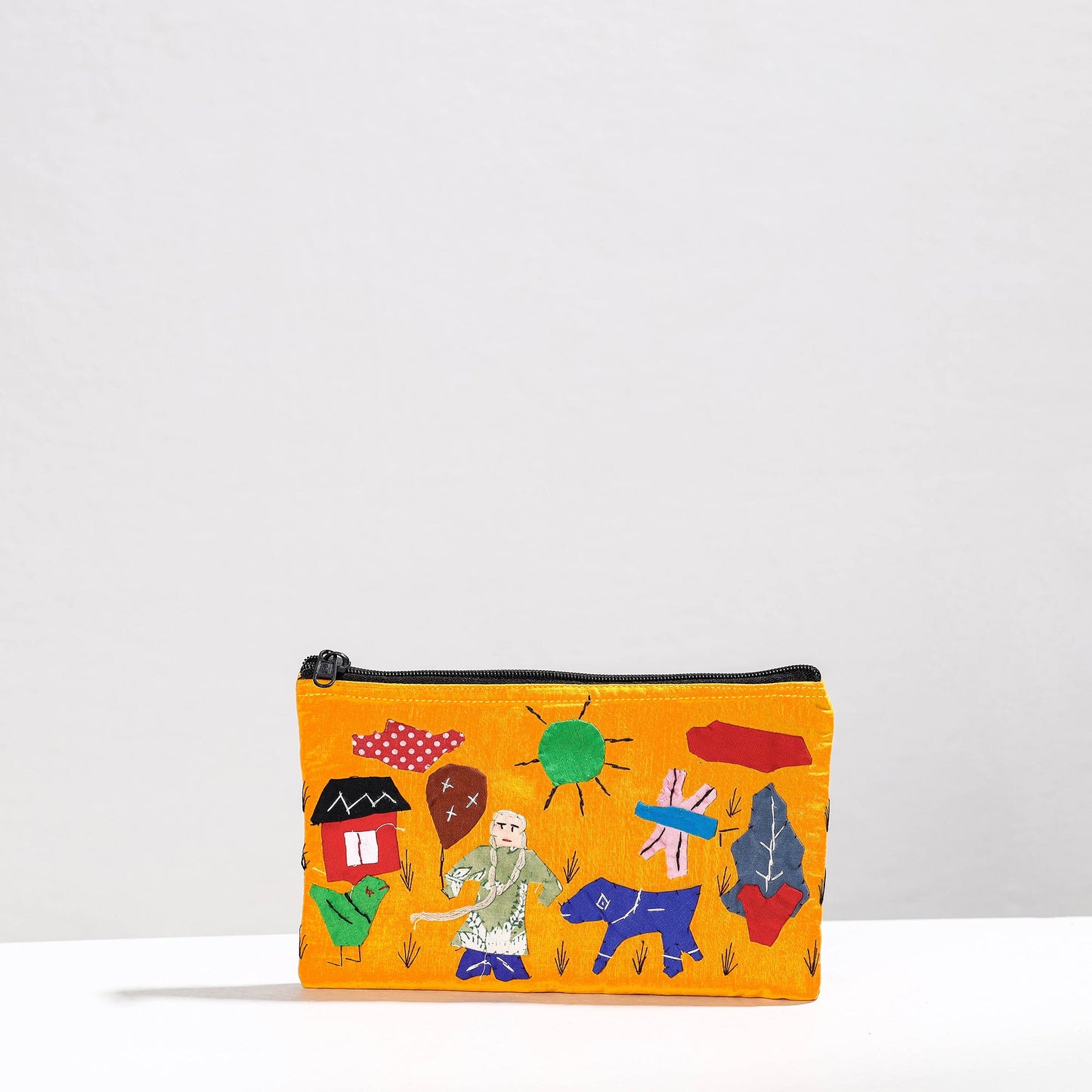  Pipli Applique Work Cotton Cosmetic Pouch 