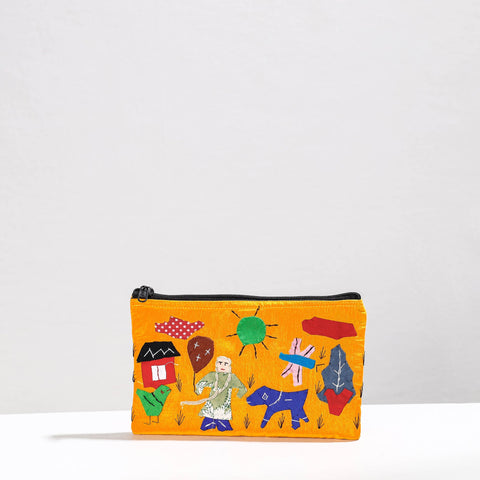  Pipli Applique Work Cotton Cosmetic Pouch 