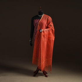 Plain cotton kota doria dupatta 19 - handcrafted