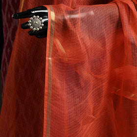 Plain cotton kota doria dupatta 19 - handcrafted