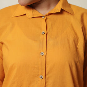 Orange - plain dyed cotton co-ord set 03 - handcrafted