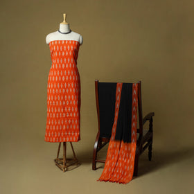 Pochampally ikat 3pc cotton unstitched dress material 41