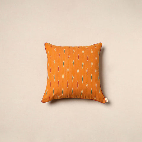 Orange - pochampally ikat cotton cushion cover 16