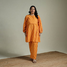 Pochampally ikat cotton co-ord set for women 04