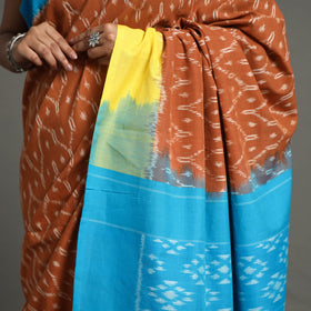  Pochampally Ikat Weave Handloom Cotton Saree Online at iTokri.com