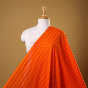 Orange - prewashed cotton jacquard weave fabric 26