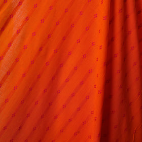 Orange - prewashed cotton jacquard weave fabric 26