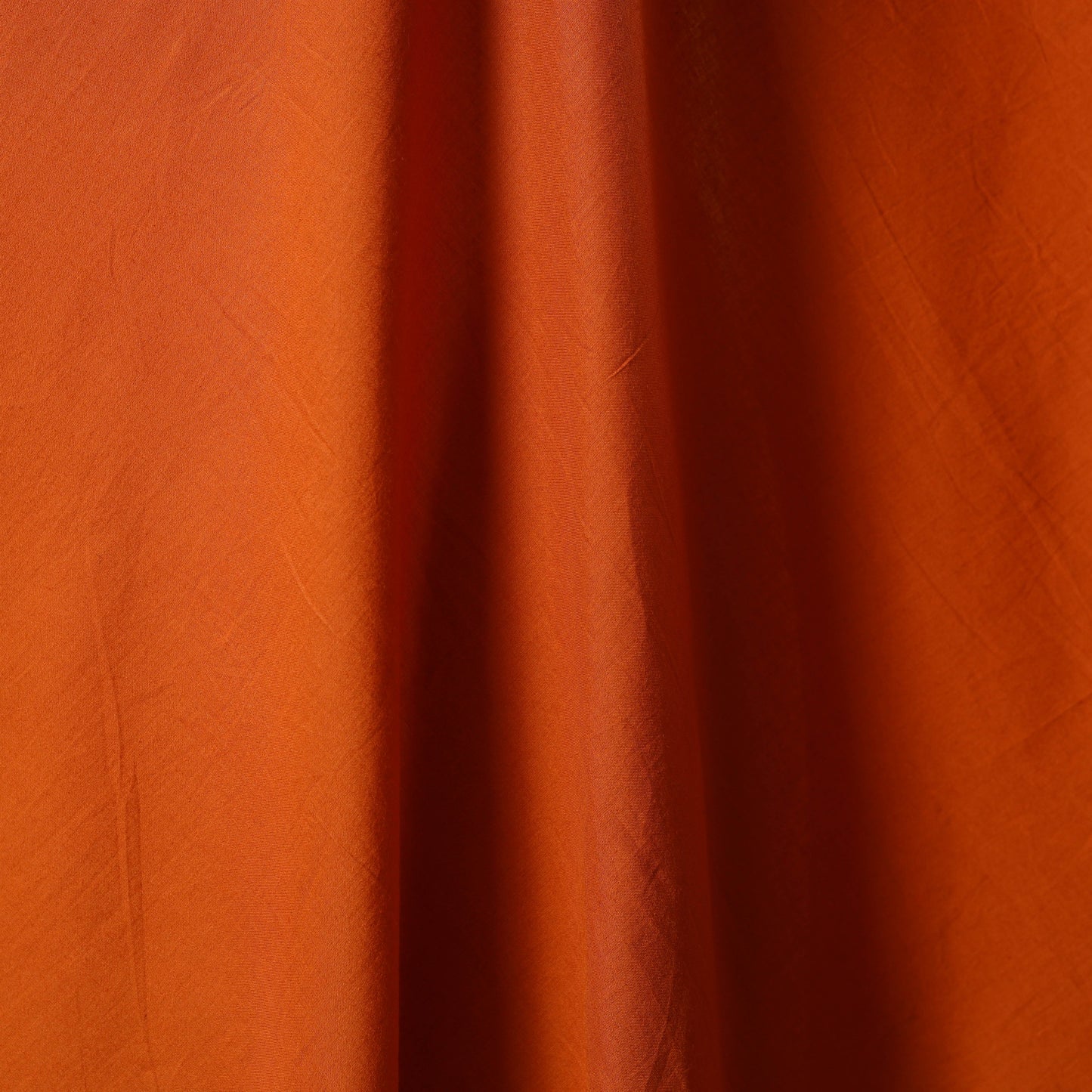 Orange - prewashed cotton plain fabric 13 - handcrafted