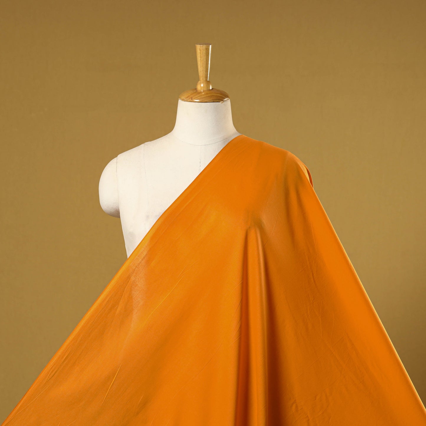 Orange - prewashed cotton plain fabric 15 - handcrafted