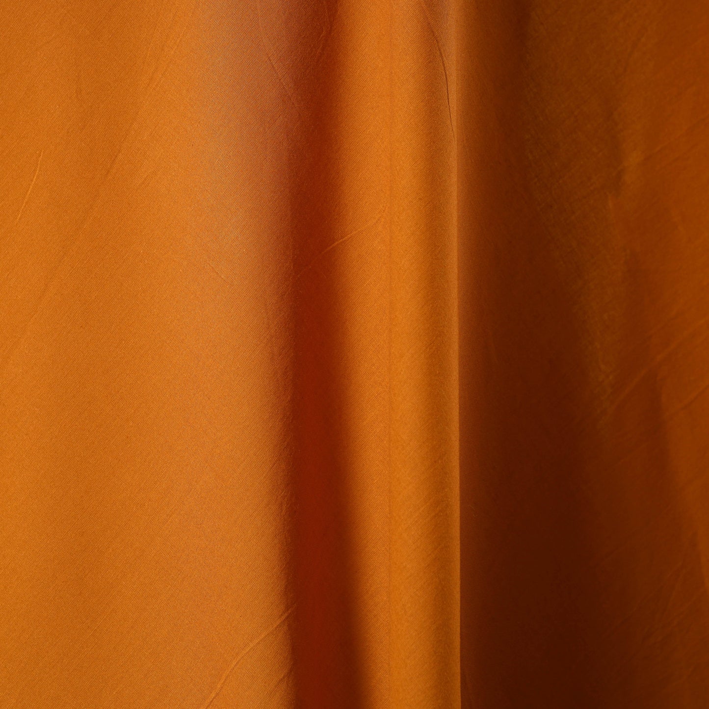 Orange - prewashed cotton plain fabric 17 - handcrafted