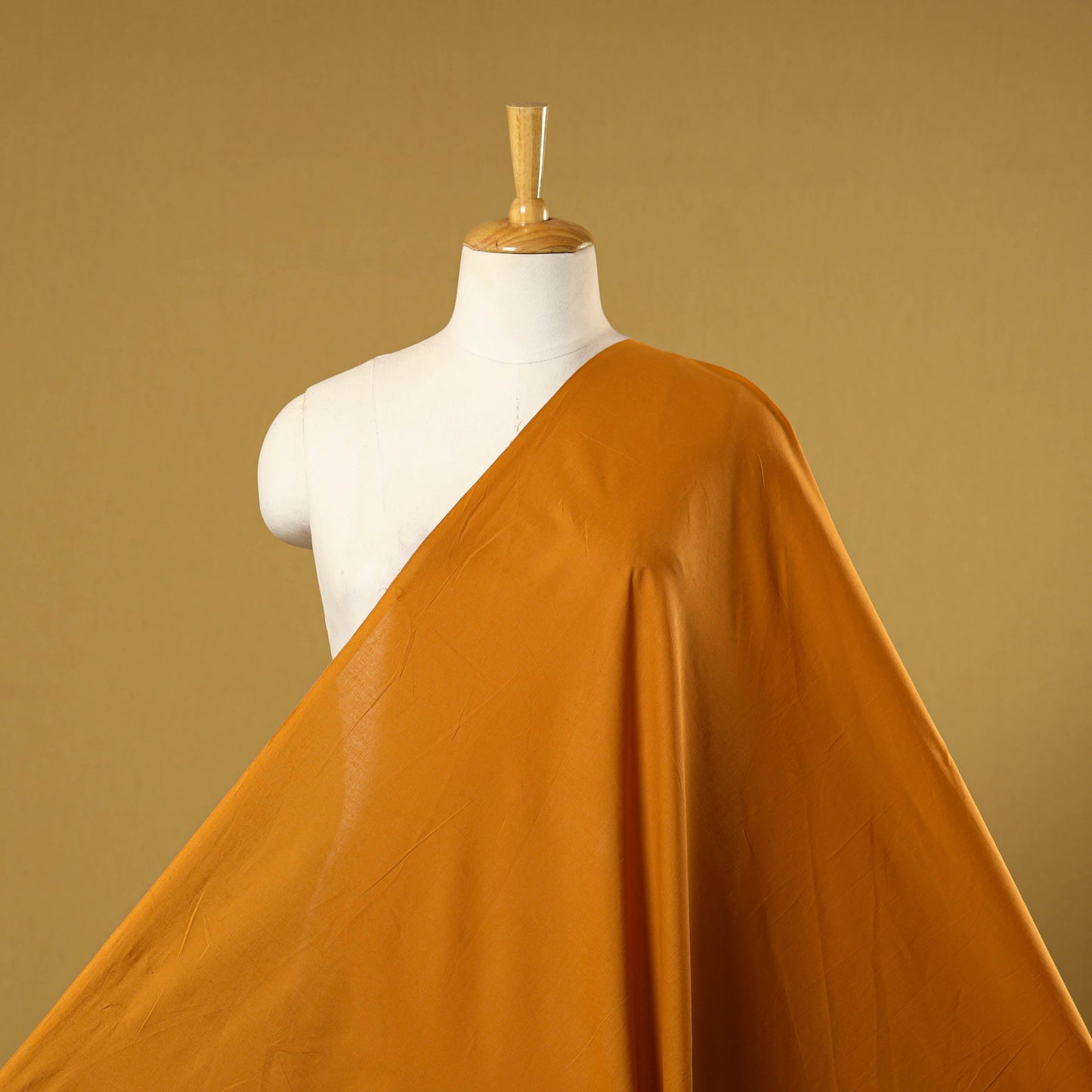 Orange - prewashed cotton plain fabric 17 - handcrafted