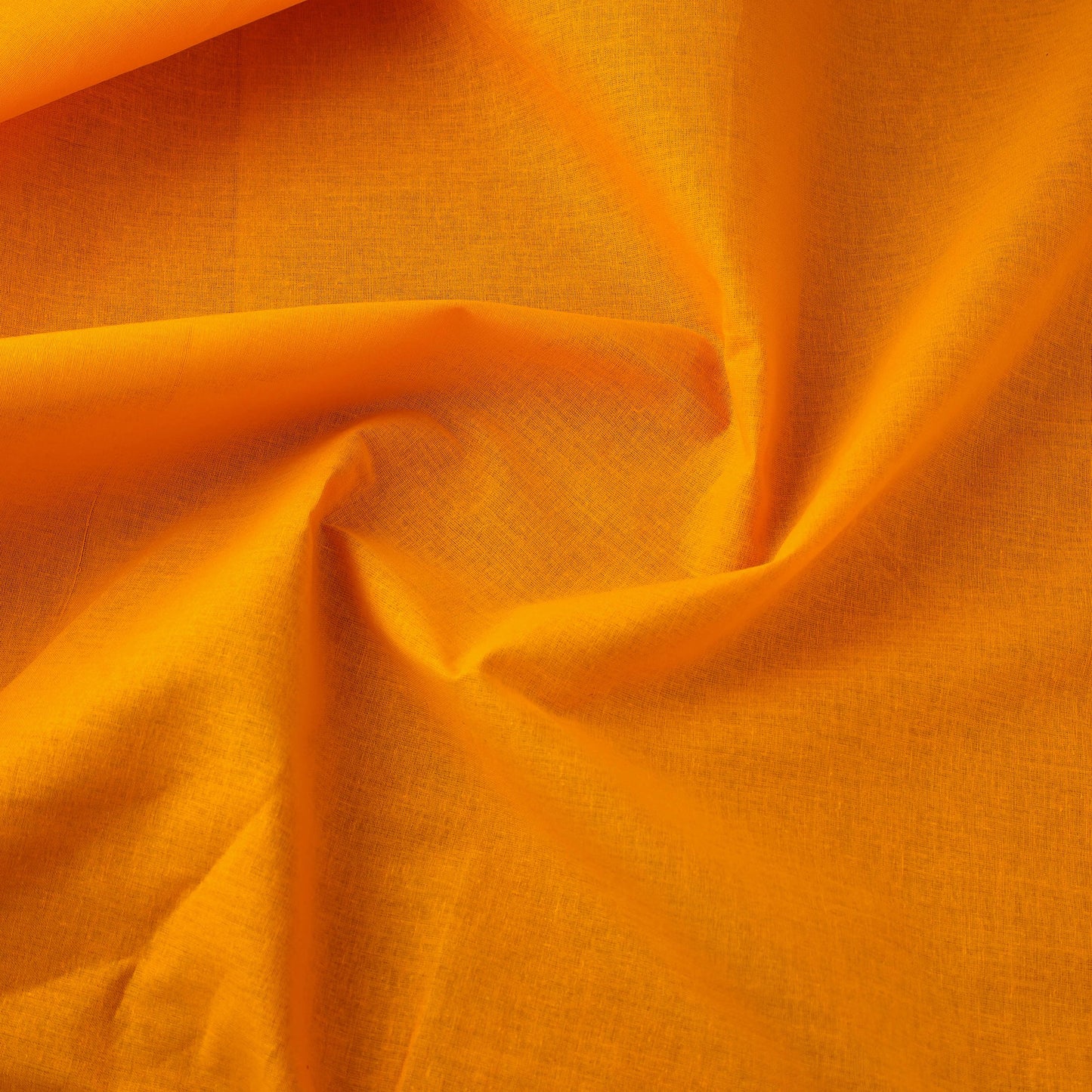  Orange Prewashed Plain Cotton Fabric