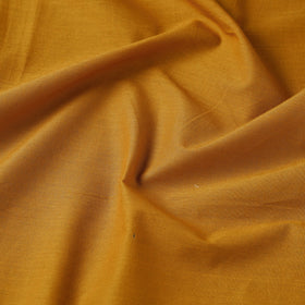 Buy Orange Prewashed Plain Cotton Fabric