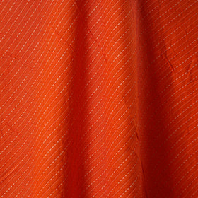 Orange - prewashed running stitch cotton plain fabric 03