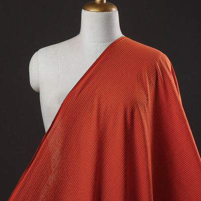  Orange Prewashed Running Stitch Plain Cotton Fabric