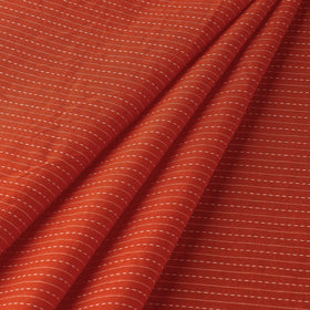  Orange Prewashed Running Stitch Plain Cotton Fabric