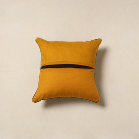 Orange - kalamkari cotton cushion cover 05 - handcrafted