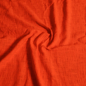 Orange - pure handloom cotton double bed cover from bijnor