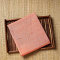 Orange - Pure Handloom Thread Buti Cotton Unisex Kurta Material - 3 Meter