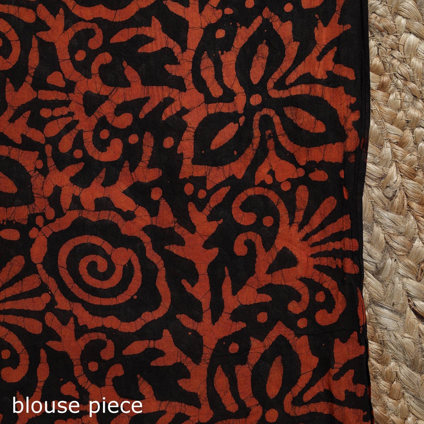 Pure mul cotton hand block batik print saree 07