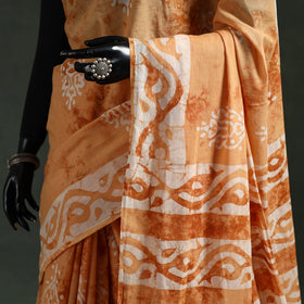 Pure mul cotton hand block batik print saree 44