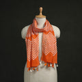 Pure mul cotton kutch hand block batik print stole