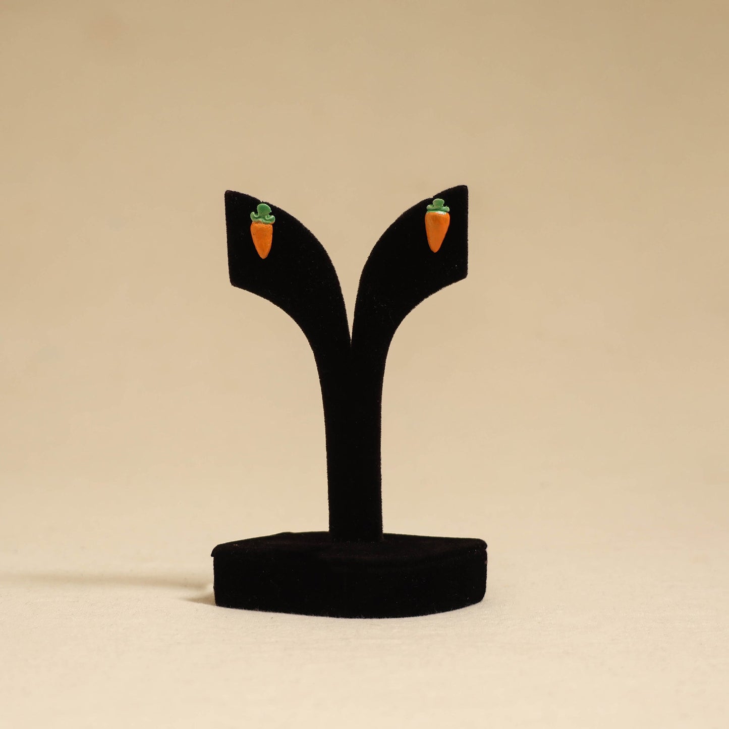 Quirklets handpainted clay stud earrings 42 - handcrafted