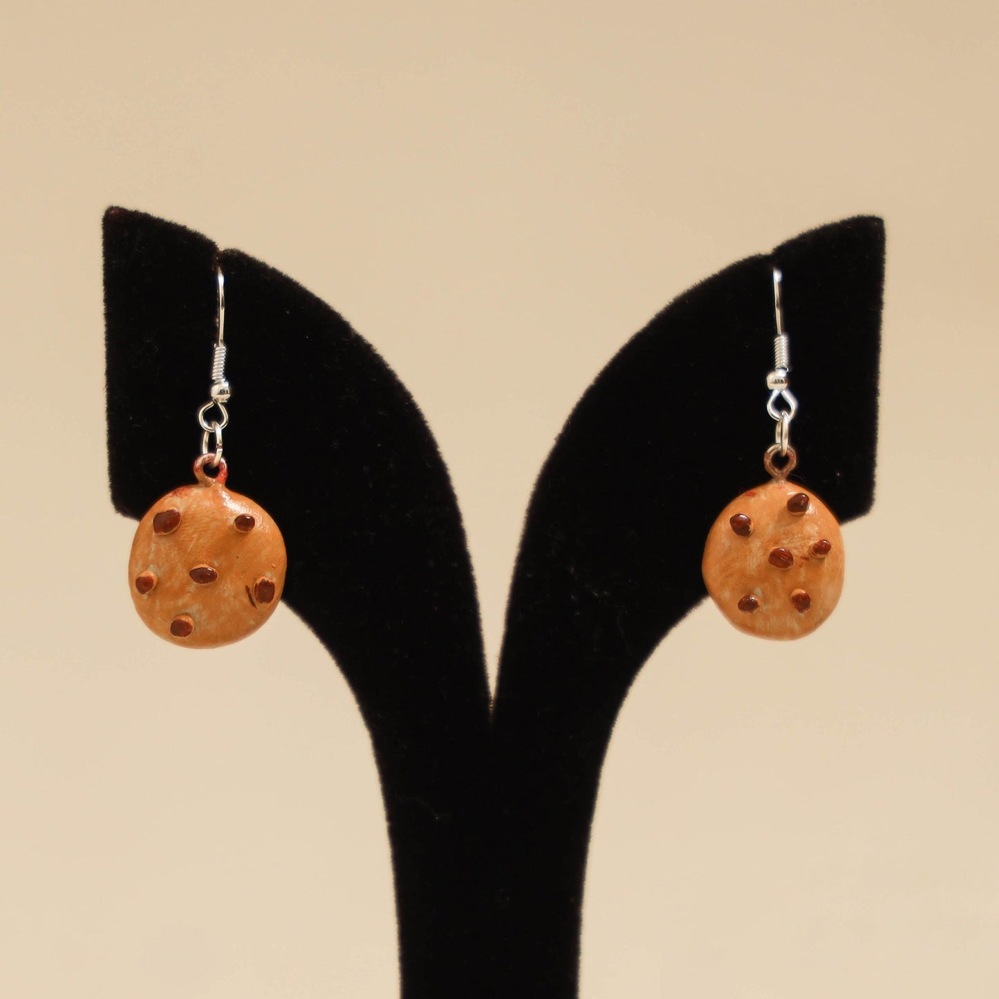 Quirklets handpainted clay earrings 56 - handcrafted