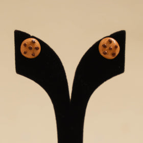 Quirklets handpainted clay stud earrings 46 - handcrafted