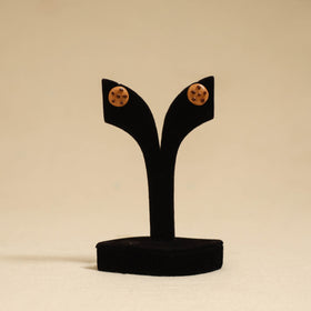 Quirklets handpainted clay stud earrings 46 - handcrafted