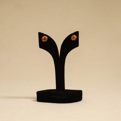 Quirklets handpainted clay stud earrings 39 - handcrafted