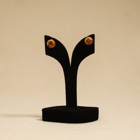 Quirklets handpainted clay stud earrings 47 - handcrafted