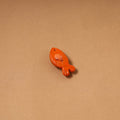 Orange - quirklets handpainted clay fish fridge magnet 18