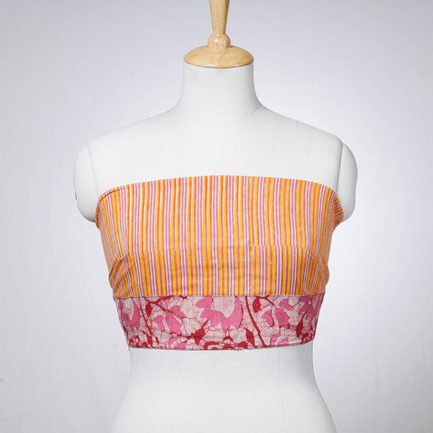 Buy Rangoli Sanganeri Block Printing Cotton Blouse Piece Online at iTokri.com