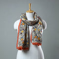 Orange Ranihati Chanderi Silk Embroidered Stole